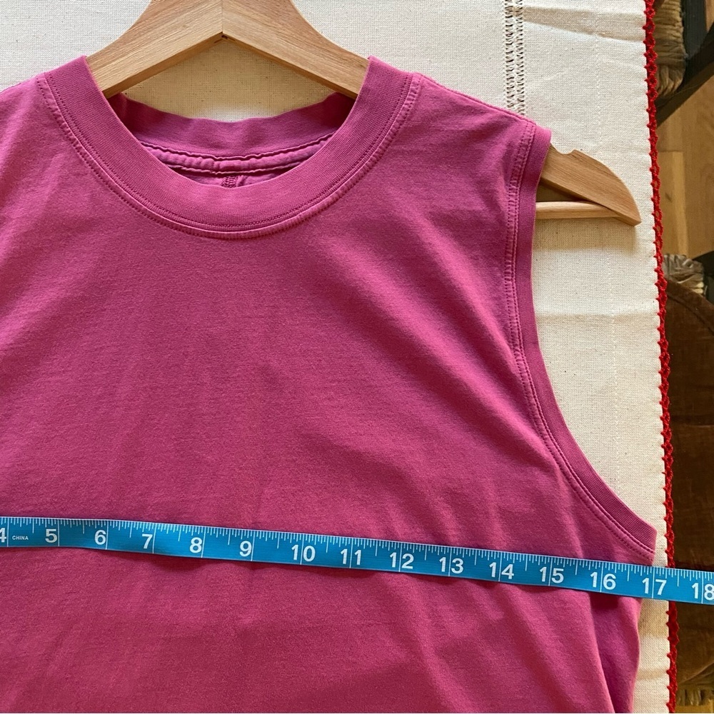 Lululemon Berry Pink All Yours Pima Cotton Tank Top Small - Picture 14 of 15